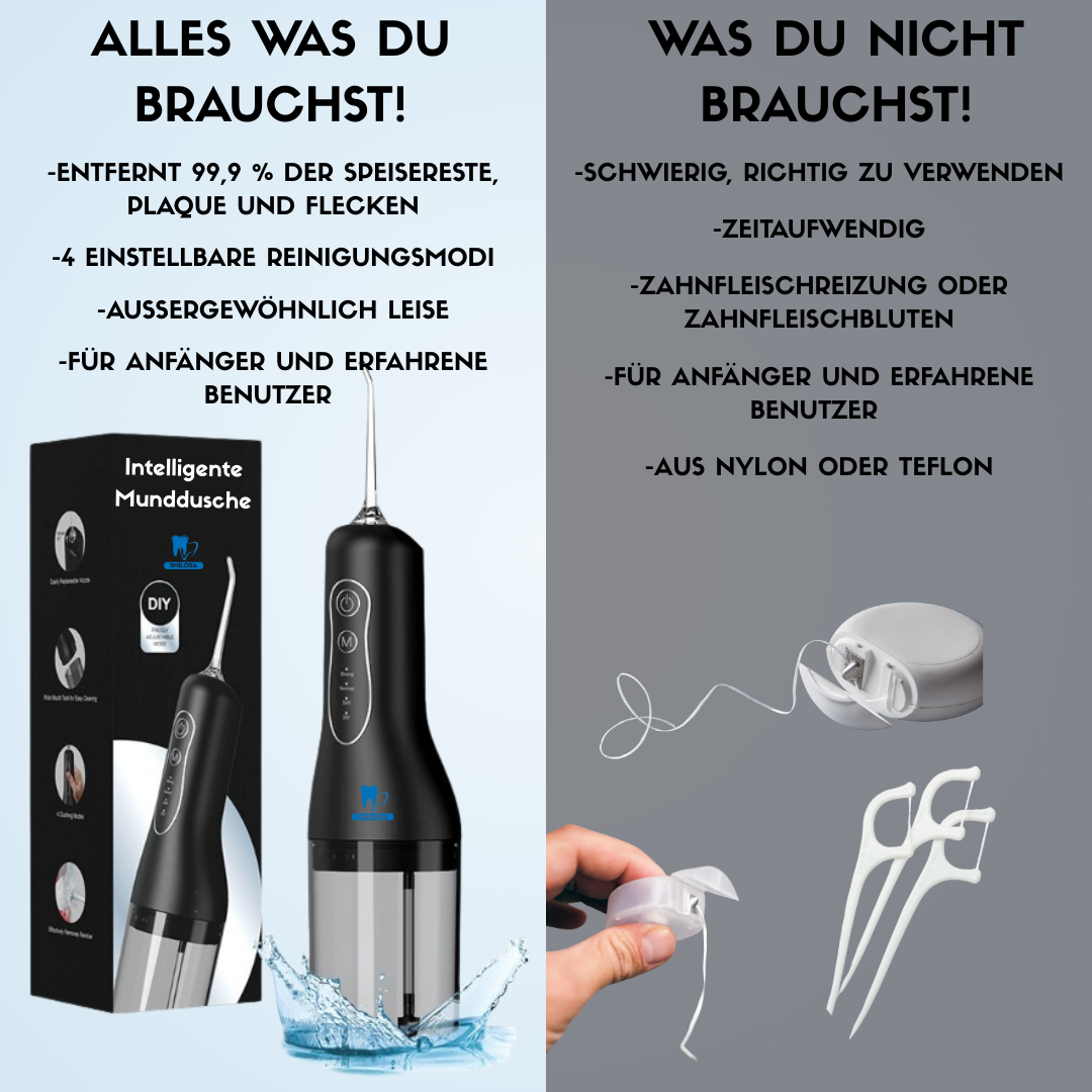 🌟 Smilora Elektrische Munddusche – Für dein strahlend sauberes Lächeln